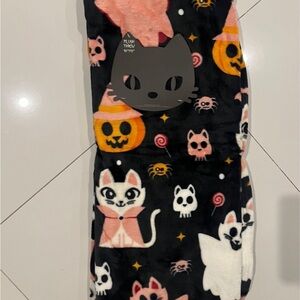 Halloween Themed cats Plush Blanket